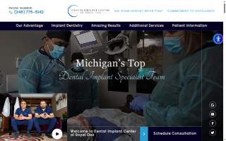 Dental Implant Center Of Royal Oak website