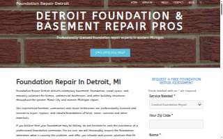 Foundation Repair Detroit website