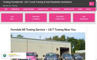 Henderson Towing, LLC website