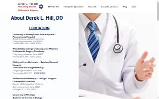 Hill Orthopedics website