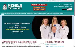 Michigan Foot and Ankle website