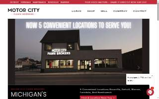 Motor City Pawn Brokers of Warren website