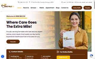 NINE MILE RX website