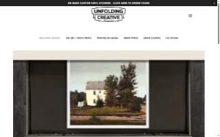 Unfolding Creative LLC website