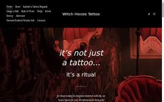 Witch House Tattoo website