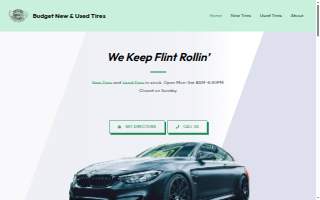 Budget New & Used Tires website