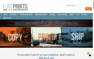 FlintPrints website
