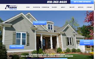 Huron Power Wash of Flint website
