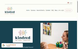 Kindred Speech Therapy of Flint website