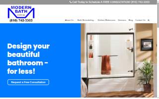 Modern Bath Systems of Flint website
