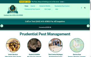Prudential Pest Management, LLC of Flint website