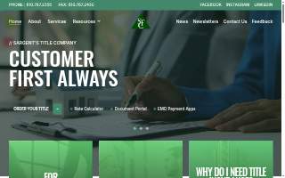 Sargent's Title Co website