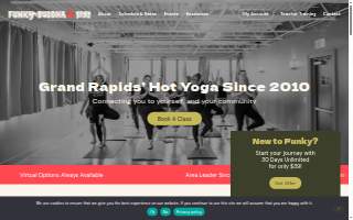 Funky Buddha Yoga Hothouse website