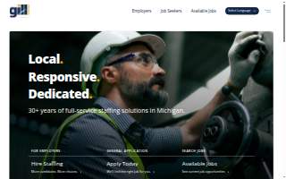 Gill Staffing of Forest Hills website