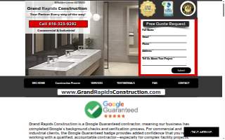 Grand Rapids Construction, LLC website
