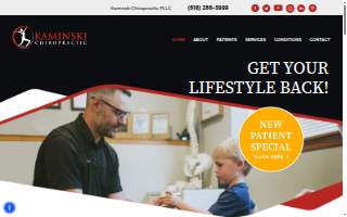 Kaminski Chiropractic PLLC website