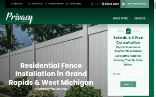 Privacy Fence Company website