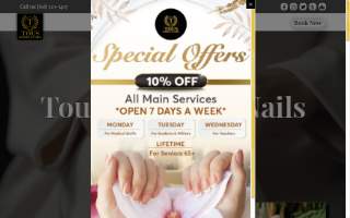 Tous Bakery & Nails Byron Center website