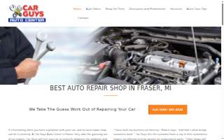 Car Guys Auto Center website