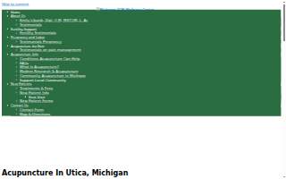 Michigan TCM Wellness Center of Fraser website