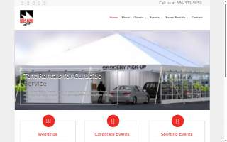 Miles Event Rental website