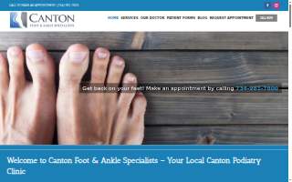 Canton Foot & Ankle Specialists PC website