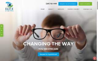 Elite Eyecare Center website
