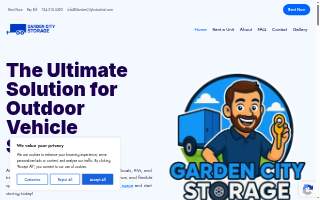 Garden City Storage website