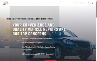 Mars Auto Repair website
