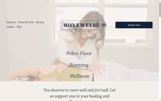 Movewell Physical Therapy website