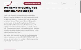 Quality Tire & Auto Repair website