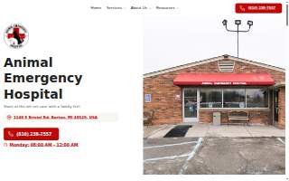 Animal Emergency Hospital website