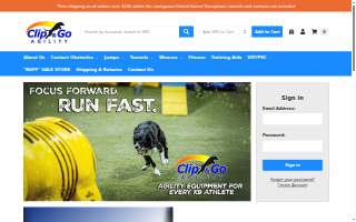 Clip and Go Agility website