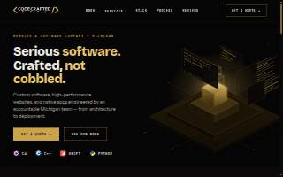 Code Crafted Digital website