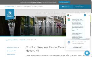 Comfort Keepers Home Care of Grand Haven website
