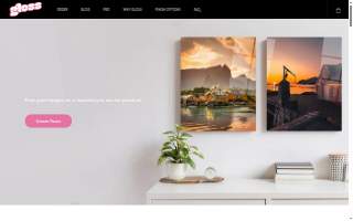 Gloss Metal Prints website