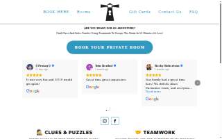 Grand Haven Room Escape website