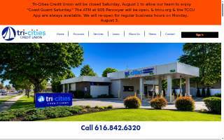 Tri-Cities Credit Union website