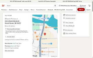 Walgreens of Grand Haven website