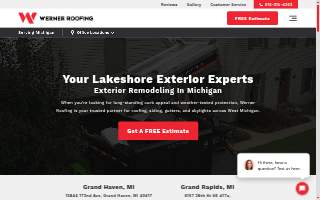 Werner Roofing website