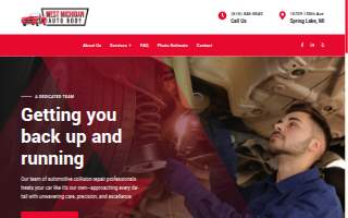 West Michigan Auto Body website