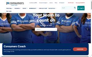 Consumers Credit Union of Grand Rapids website