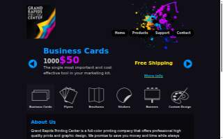 Grand Rapids Printing Center website