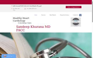 Healthy Heart Cardiology website