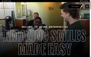 Heinz Orthodontics + Aesthetics website