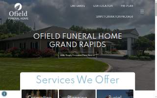 Ofield Funeral Home of Grand Rapids website