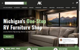 AK Furniture Solutions website