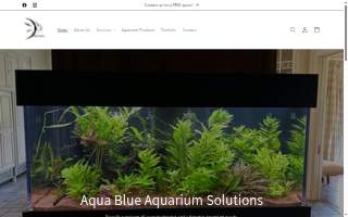 Aqua Blue Aquarium Solutions website
