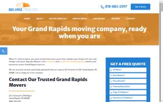 Big Lake Movers of Grandville website