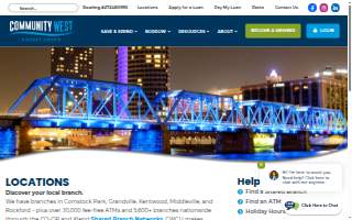 Community West Credit Union of Grandville website
